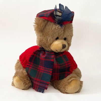 Aurora, 60321, Ours Souvenir Ecossais, 20 cm Peluche, Multicolore Aurora, 60321, Ours Souvenir Ecossais, 20 cm Peluche, Multicolore