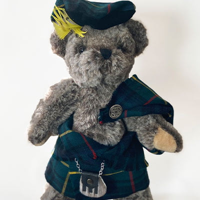 Ancien Ours En Habit écossais - SCOTLAND MASTER RABBIT - Jouet Ancien - Occasion